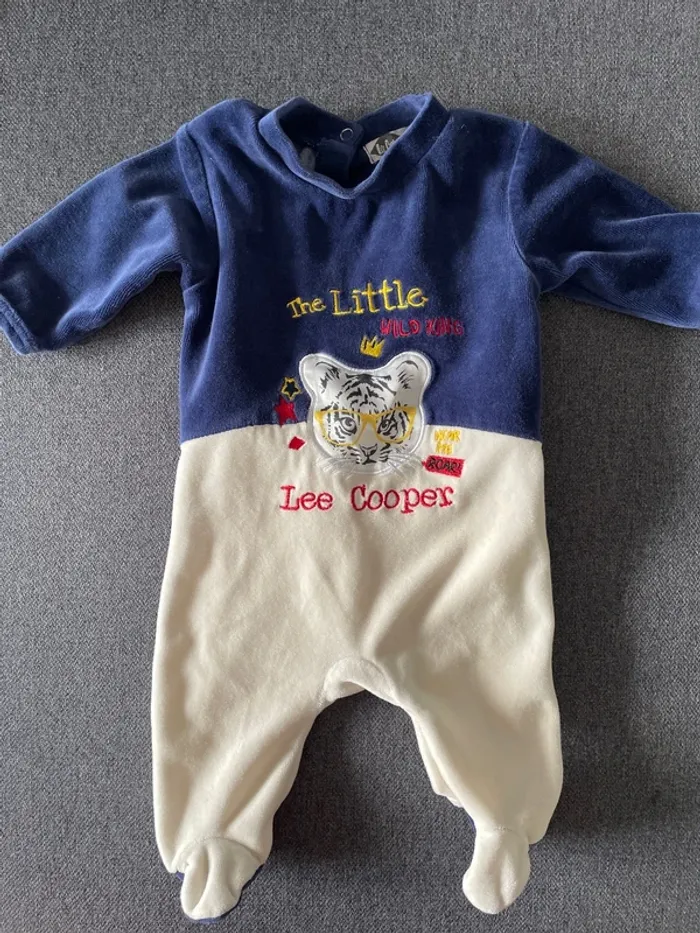 Pyjama chaud - Lee Cooper - bleu - 3 mois