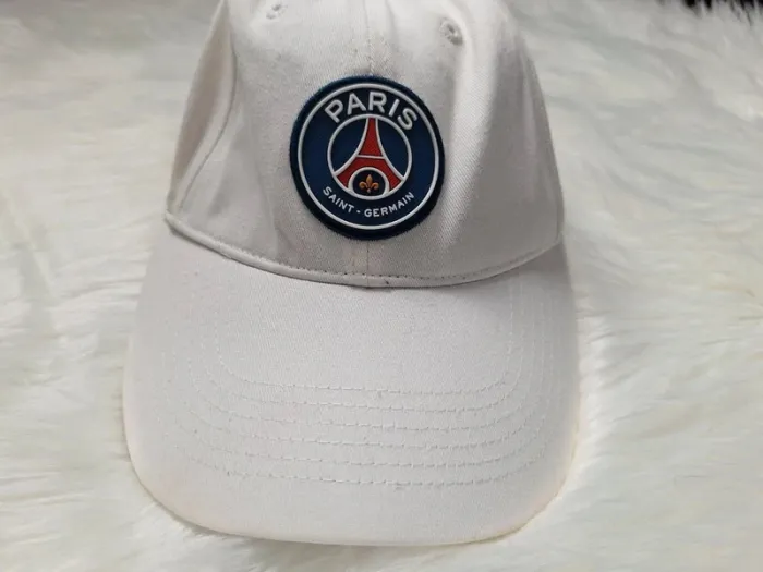 Casquette PSG officielle – Blanche – Taille réglable – Paris Saint-Germain ( - photo numéro 2