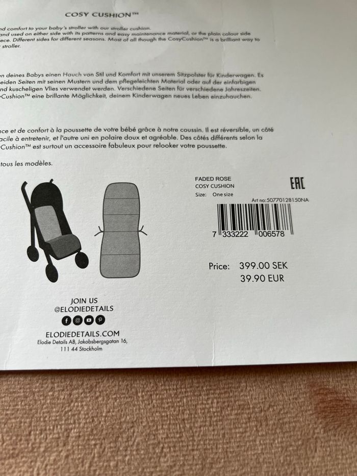 Assise poussette neuve Élodie détails - photo numéro 9