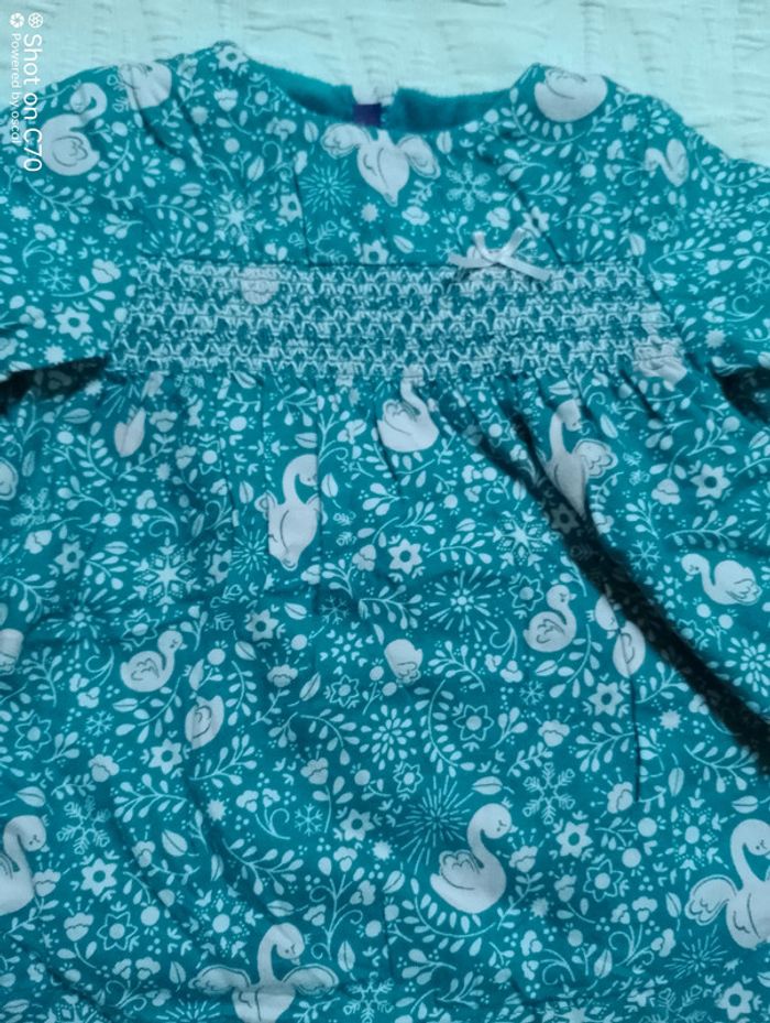 Sergent Major ensemble robe body cygne fleurs - photo numéro 5