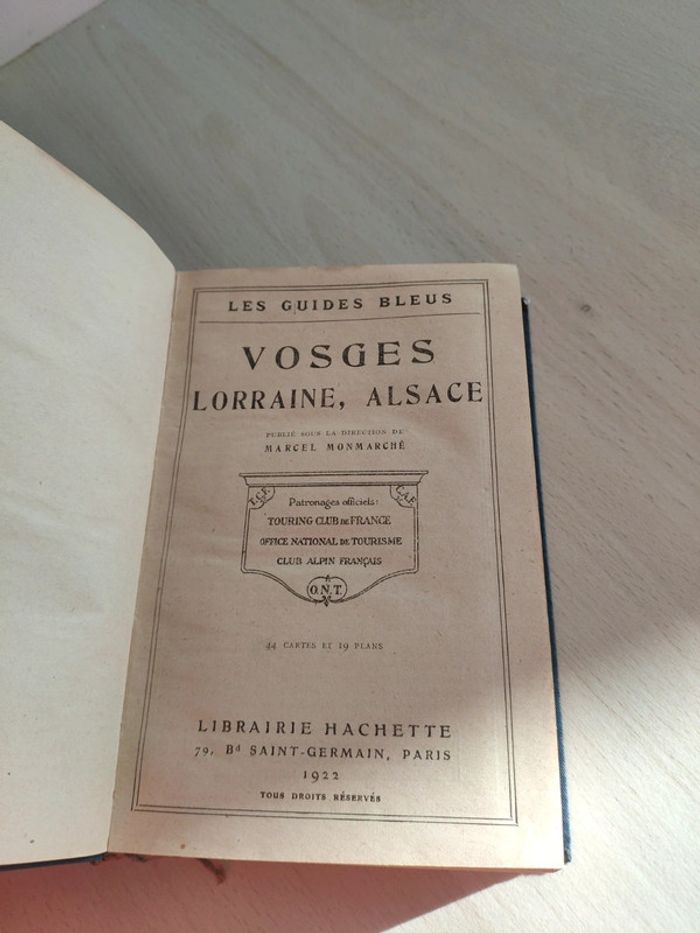 Livre guides bleus Vosges Lorraine Alsace 1922 - photo numéro 8