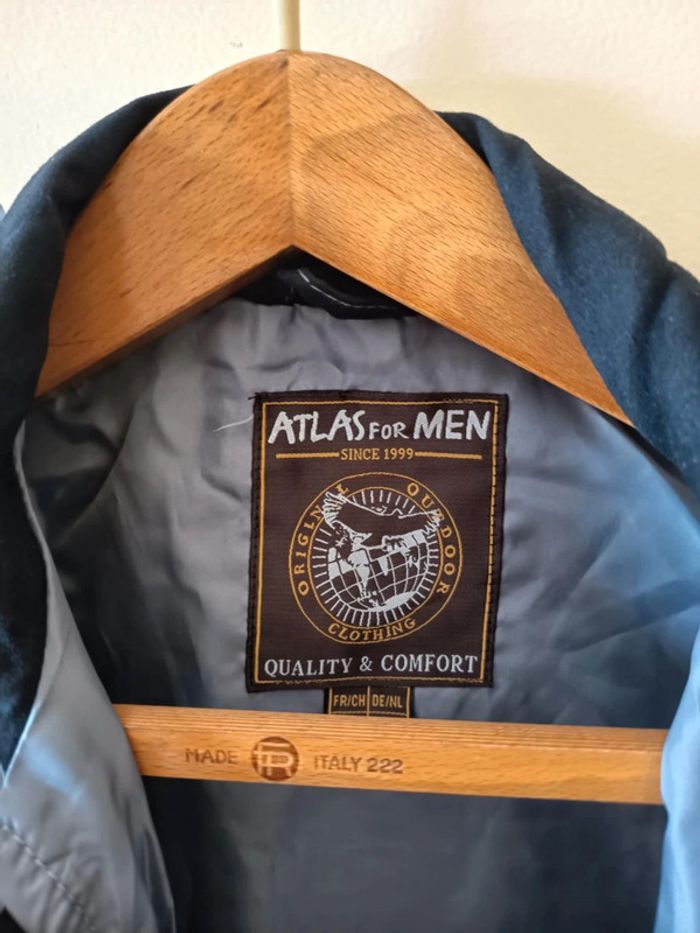Veste homme .marque Atlas for men . Tissu dessus effet suédine. - photo numéro 3