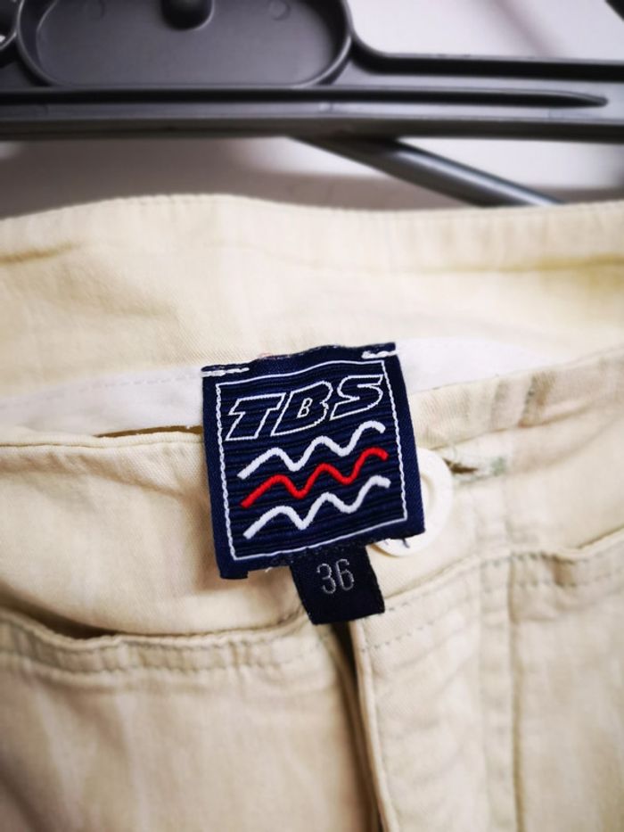 Pantacourt tbs taille 36 blanc cassé - photo numéro 2