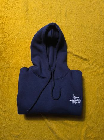 hoodie rework stussy style bleu marine très bon état taille M