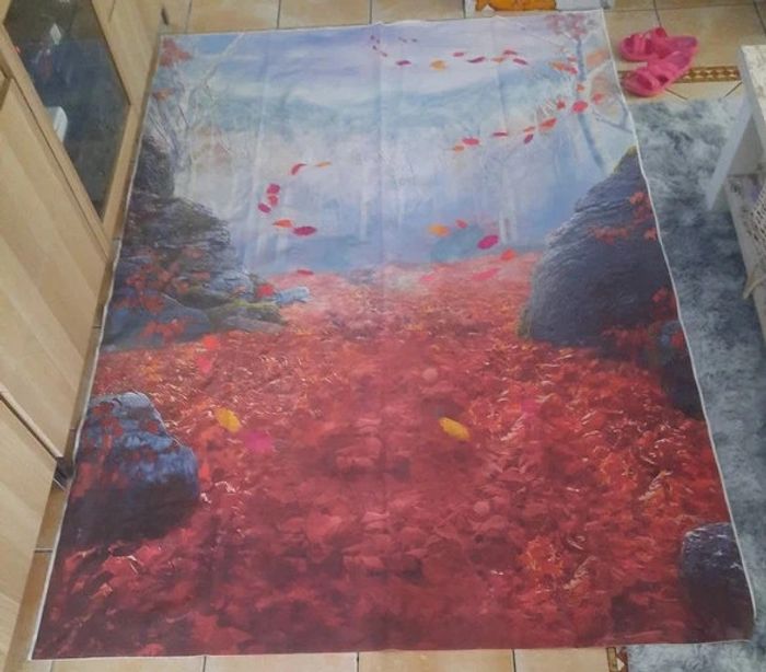 Toile de fond Reine des Neiges 2m50 × 1m50 environ