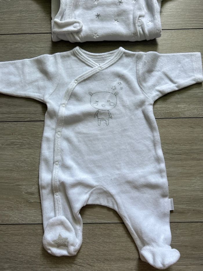 3 pyjamas blanc - photo numéro 4