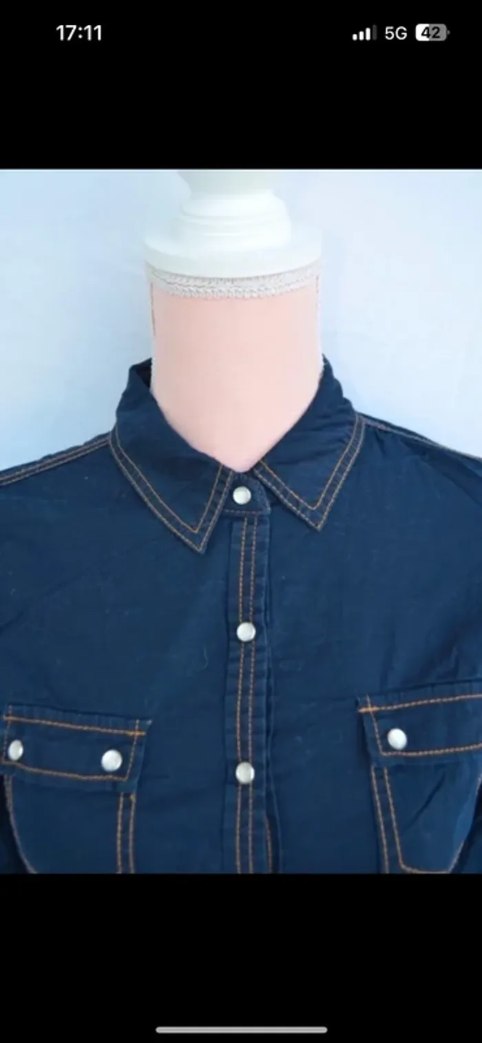 Chemise en jean - photo numéro 2