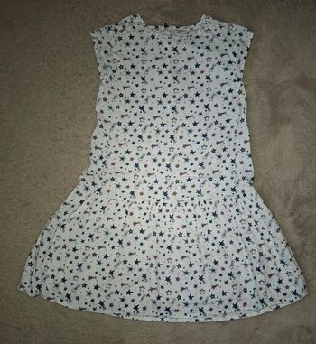 Robe blanche à étoiles 10 ans tao