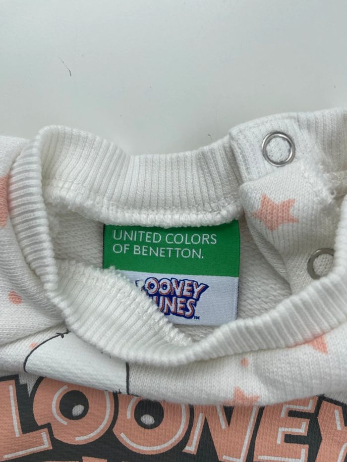 Sweat Benetton Looney Tunes 1 - 3 mois - photo numéro 3