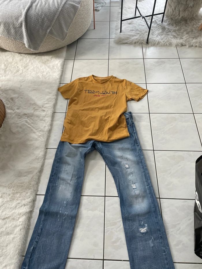 Jeans diesel w31 L 32 + tee shirt Teddy smith L