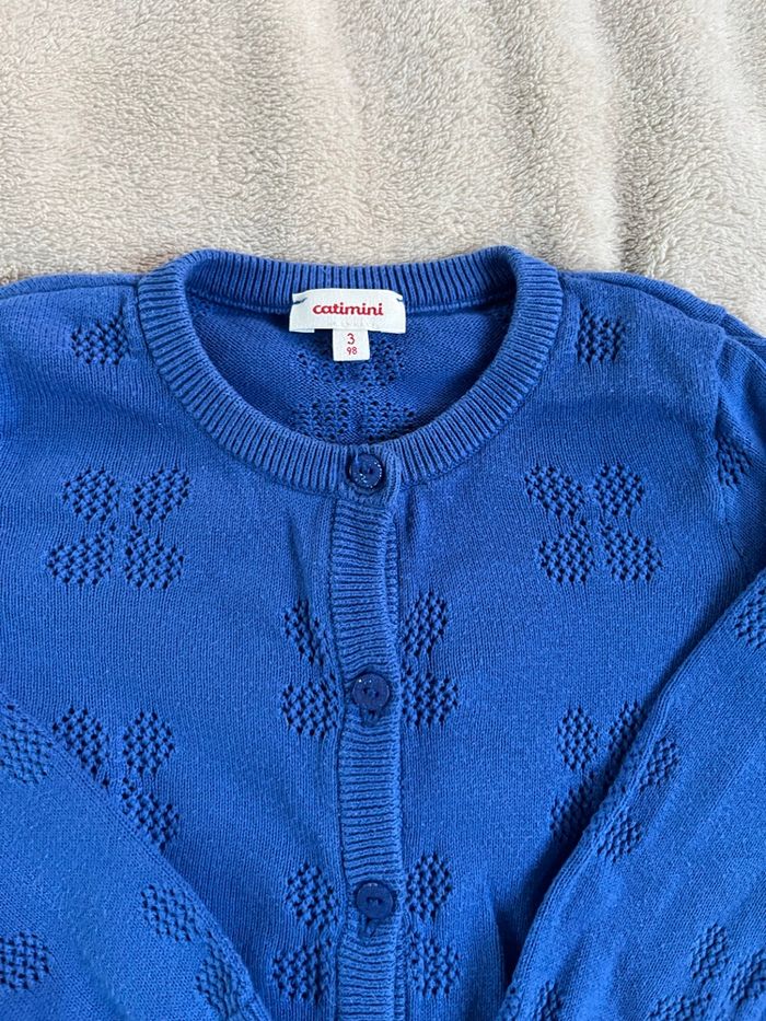 Gilet bleu pour fille | Catimini | 3ans - photo numéro 3