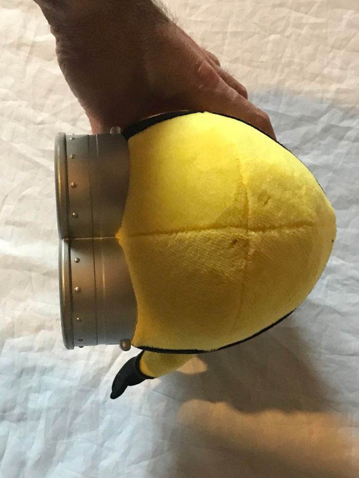 Petite Capsule Jaune Paire Lunettes Grise 2 Yeux Culotte Salopette Jean Peluche Petits Enfants Bébés - photo numéro 6