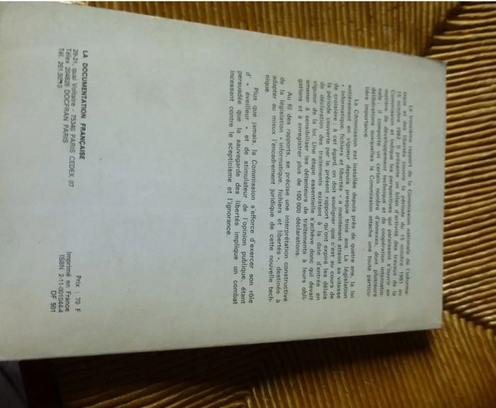 Livre la documentation française 3eme rapport p - photo numéro 3