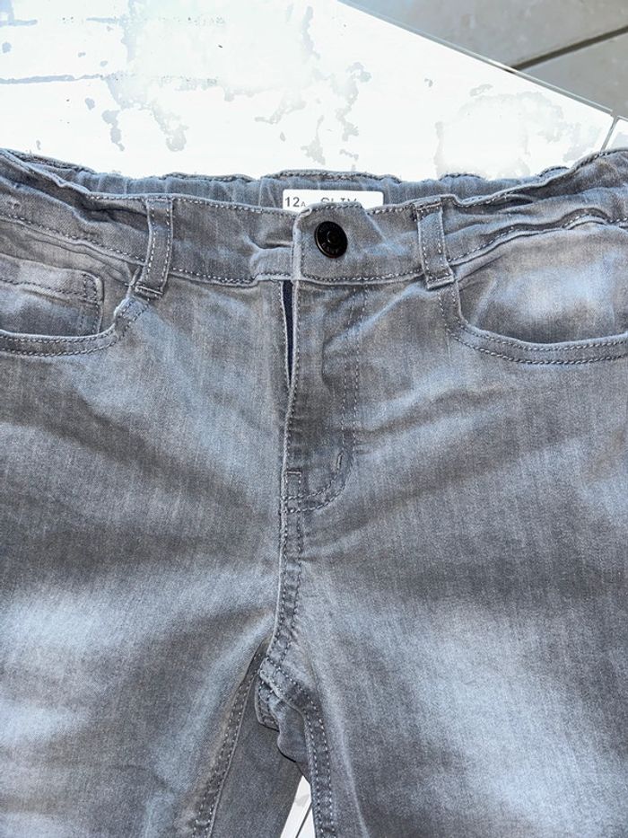 Short en jean gris garçon 12 ans Kiabi - photo numéro 2
