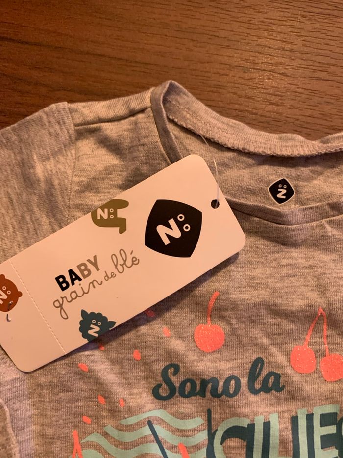 Grain de blé t-shirt 3 mois