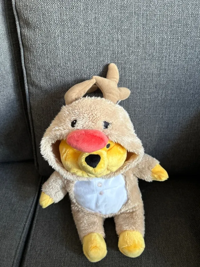 Peluche Winnie l’ourson, disney, 35 cm - photo numéro 2