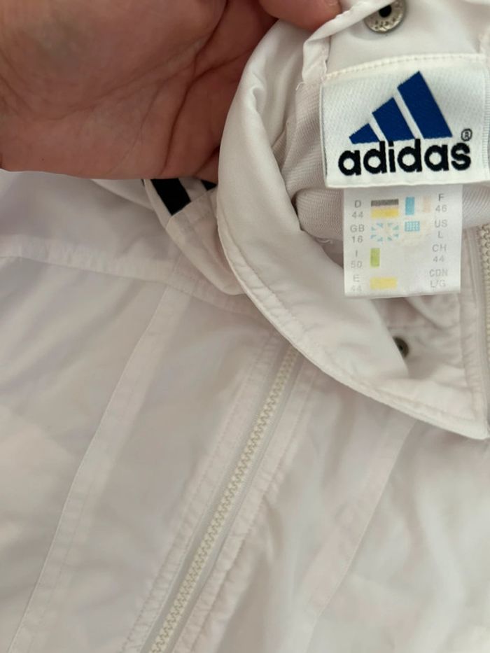 Veste Adidas vintage blanche et noire - Taille 46 (oversize unisexe) - photo numéro 10