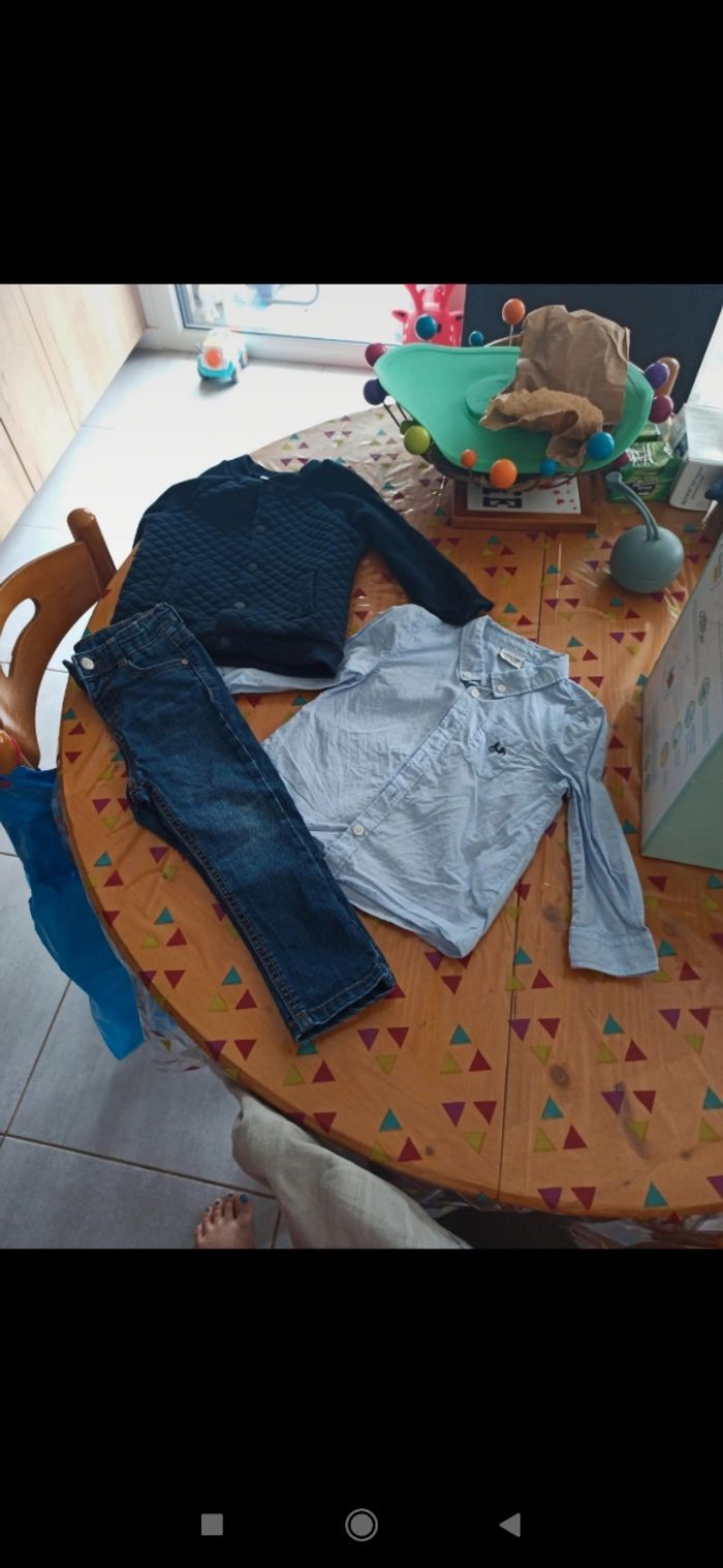 Ensemble chemise gilet pantalon