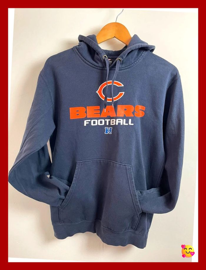 🧥 Sweat NFL Bears Football – Taille L – Bleu marine – Homme