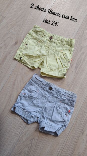 2 shorts 18mois