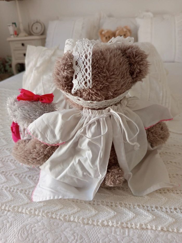 Lot 2 oursons look rétro robes - photo numéro 16