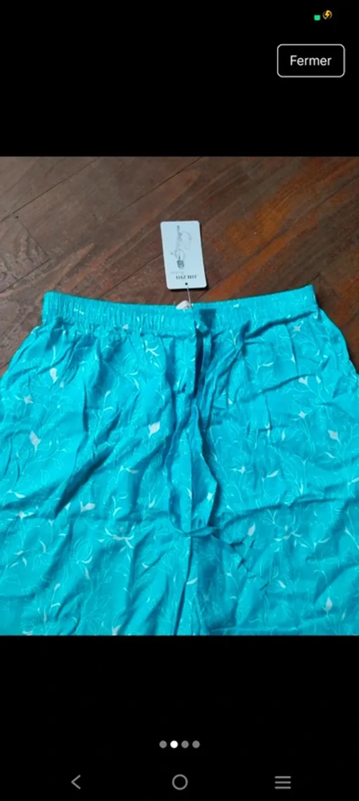 Magnifique pantalon fluide léger jambes larges femme taille 38 40 ML - photo numéro 2
