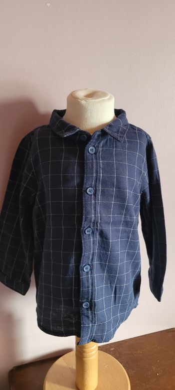 Chemise manches longues à carreaux 