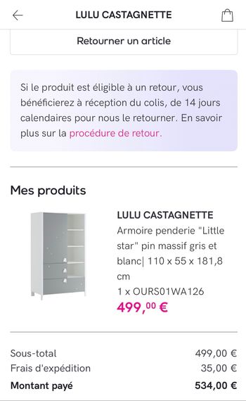 Ensemble pour chambre bébé