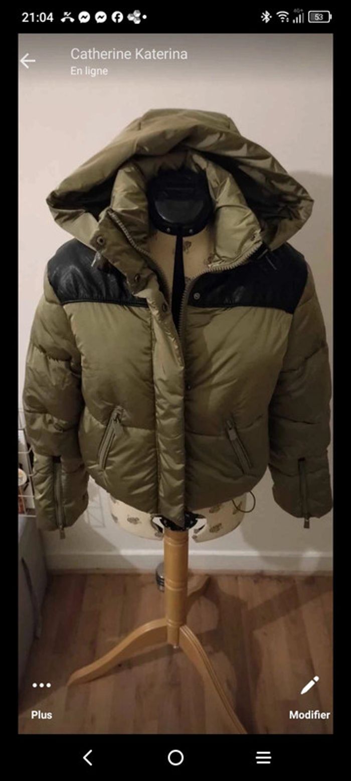 Doudoune kaki noire femme New Yorker neuve avec étiquette taille S