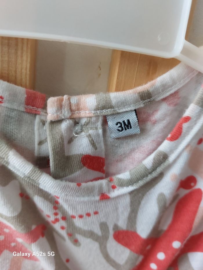 T-shirt fille 3 mois - photo numéro 3