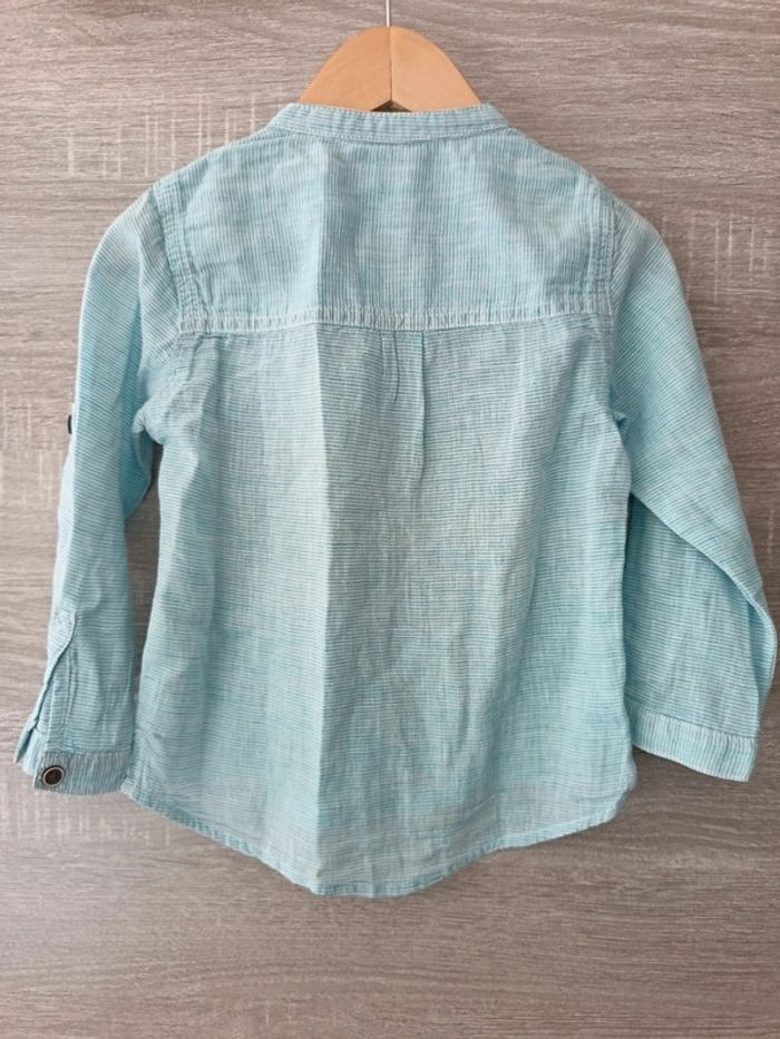 Chemise 24 mois garçon col mao - photo numéro 2