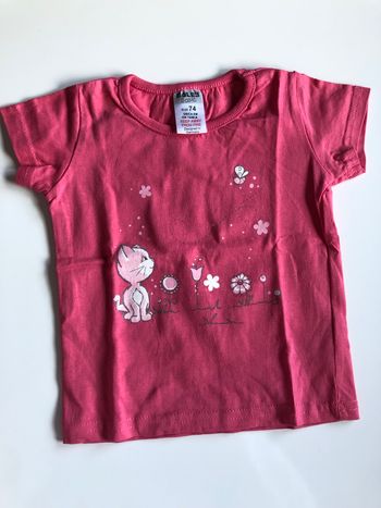 T-shirt fille rose