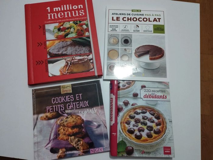 Lot de 4 livres de cuisine