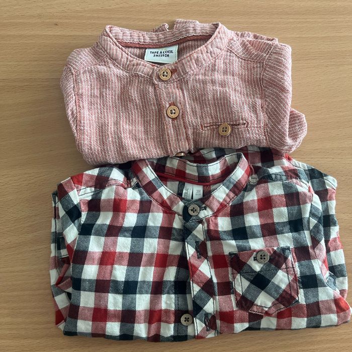 Lot 2 chemise 3 mois