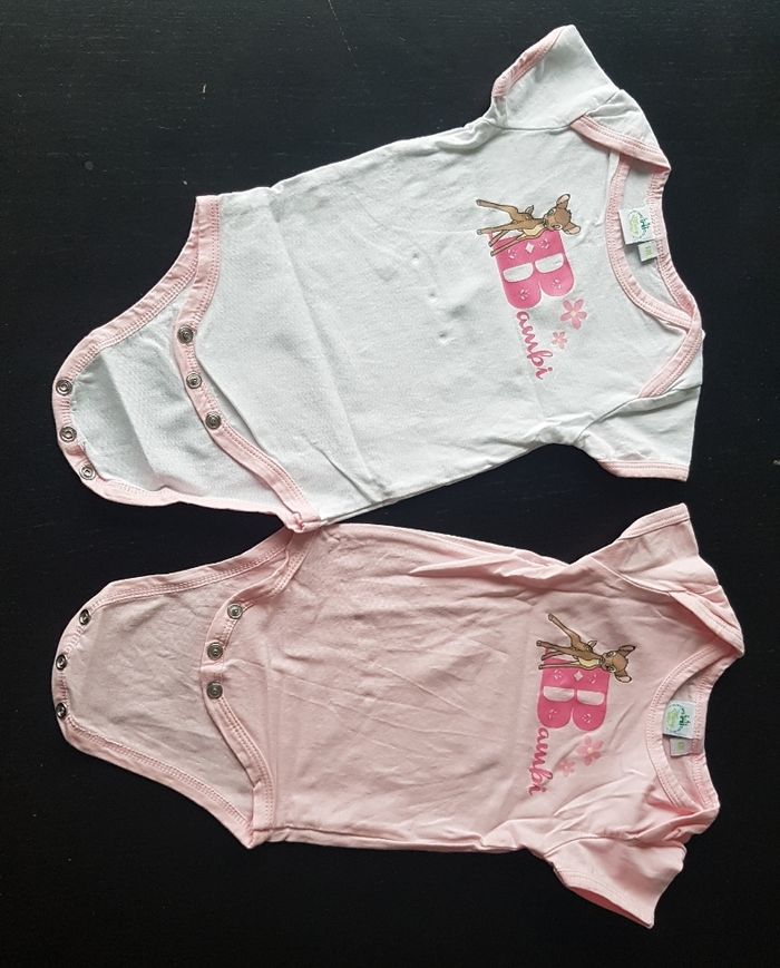 Lot de 2 bodys fille 3 mois