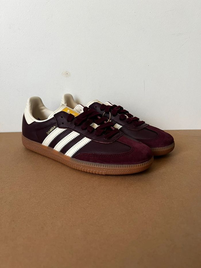 Adidas Samba Maroon Gold Metallic - 38,5