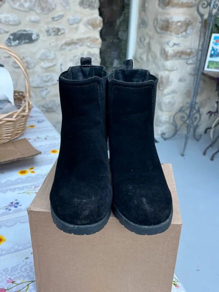 Asos - Bottines bottes style chelsea élastique à talons mi haut - photo numéro 2