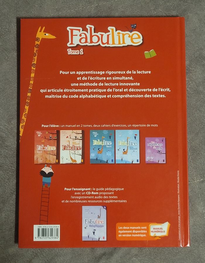 Méthode de lecture - Fabulire CP: EDITION 2011 - Manuel de l'élève - Tome 1 (1) Isabelle Meyjonade, - photo numéro 6