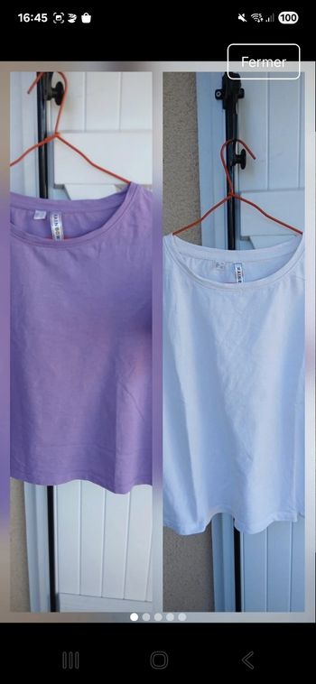 lot 2 haut femmes rainbow  taille 46 /48