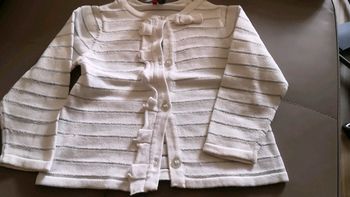 Gilet blanc de fête