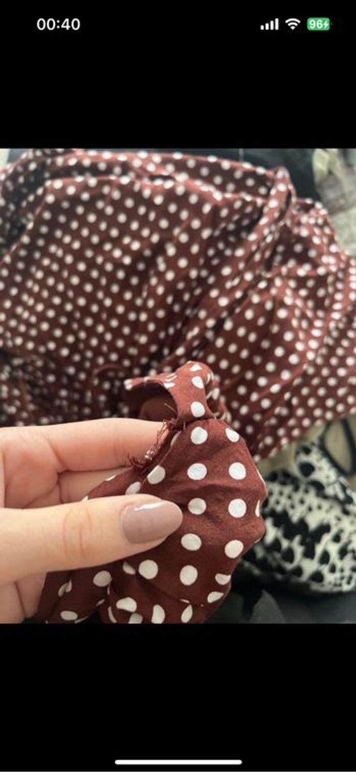 Robe marron à pois - photo numéro 6
