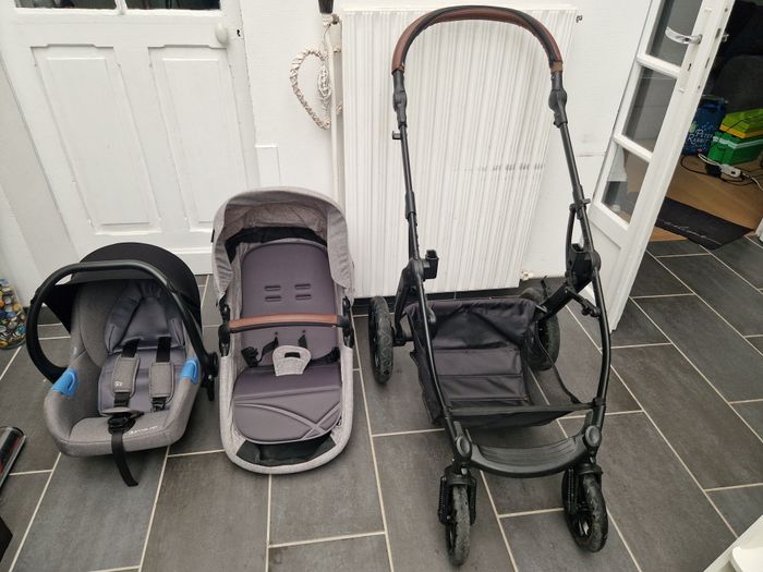 Poussette 3 en 1 Kinderkraft XMOOV - Gris - Très bon état - photo numéro 5