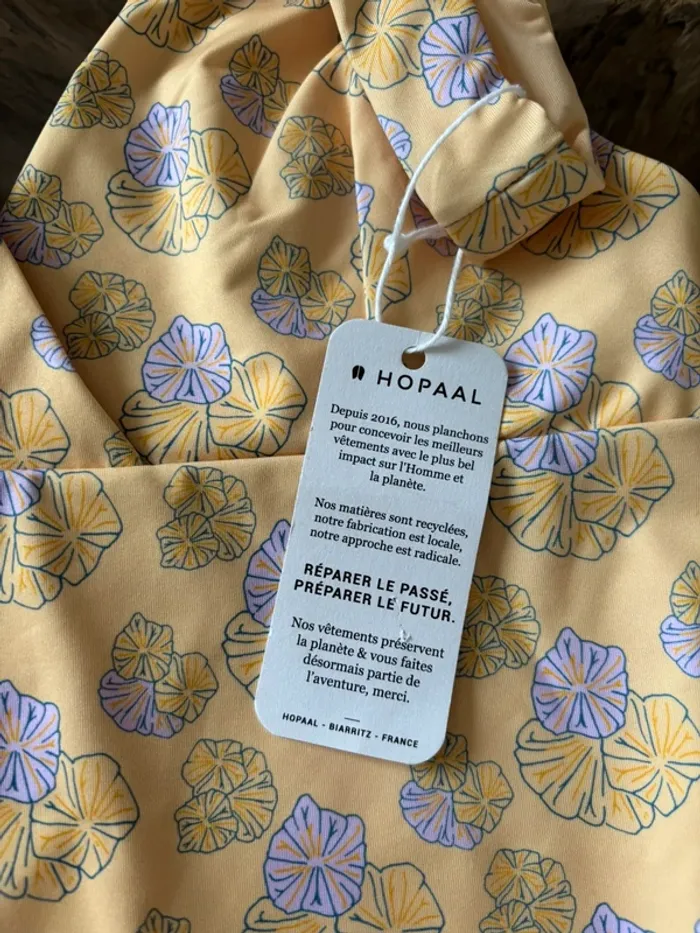 Maillot de bain 1 pièce Hopaal Rivage jaune vanille S - photo numéro 4