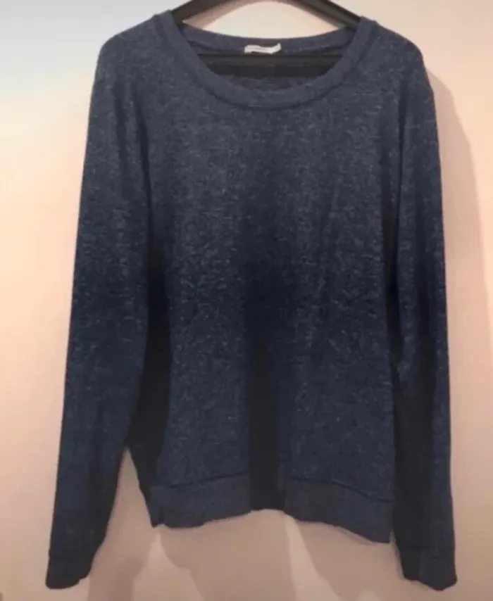 Pull femme été Monoprix manches longues marine taille 44
