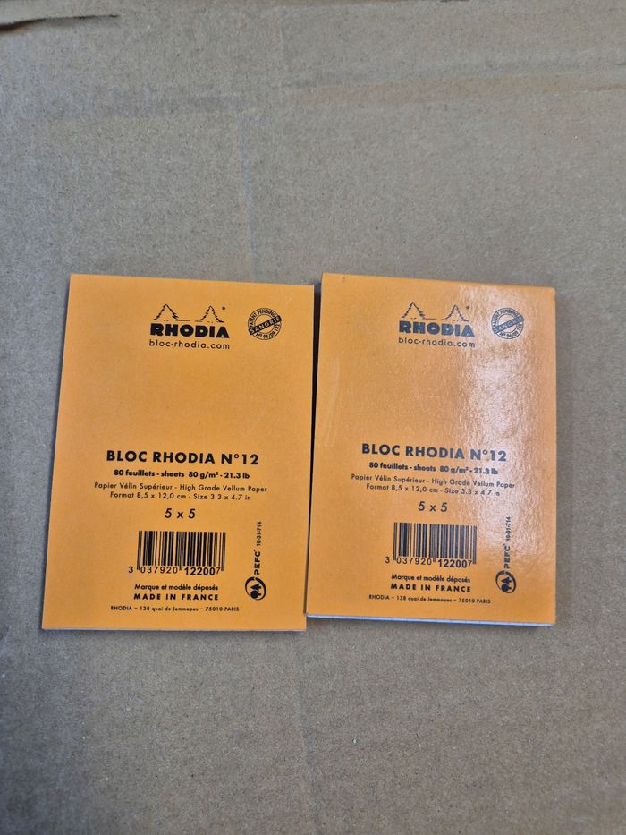 Lot 2 mini carnets Rhodia n°12 - photo numéro 2
