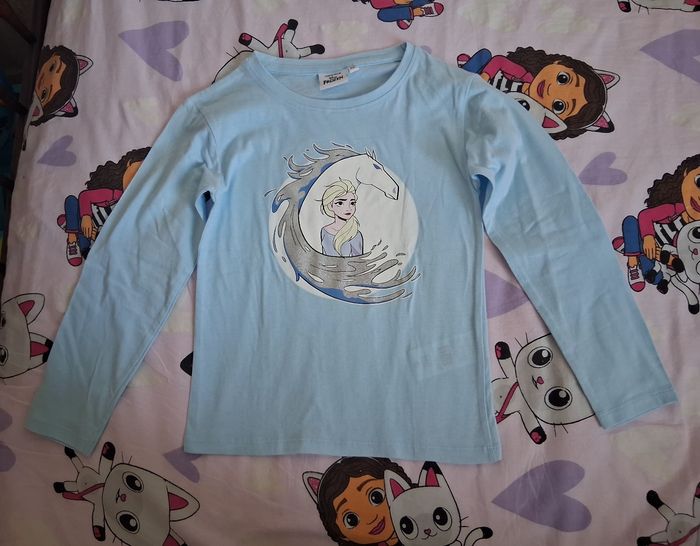 T-shirt manches longues reine des Neiges 6 ans