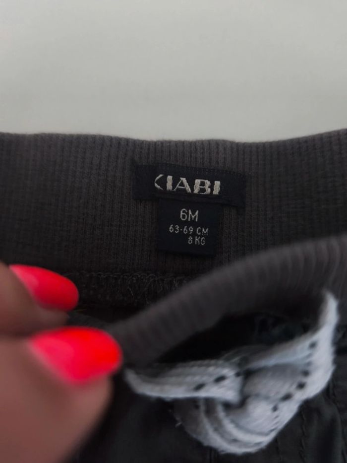 Short gris et tee shirt rouge rayé marinière - photo numéro 7