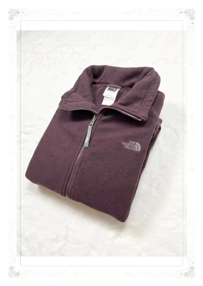 The North Face polaire bordeaux femme taille L full zip polyester