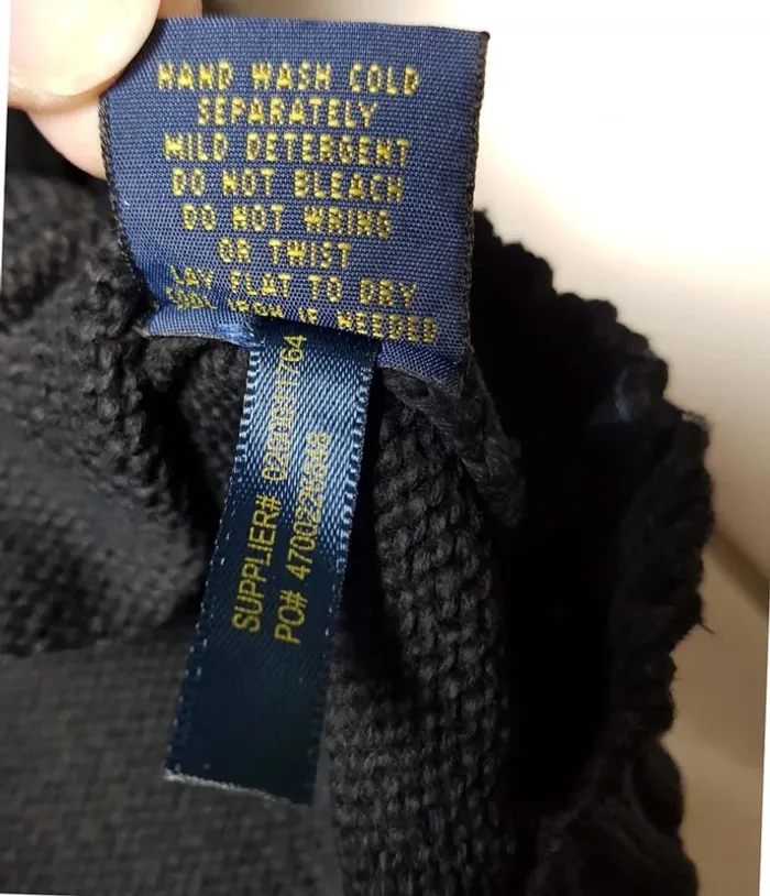 Pull Camionneur half demi zip Ralph Lauren XXL Noir - photo numéro 10