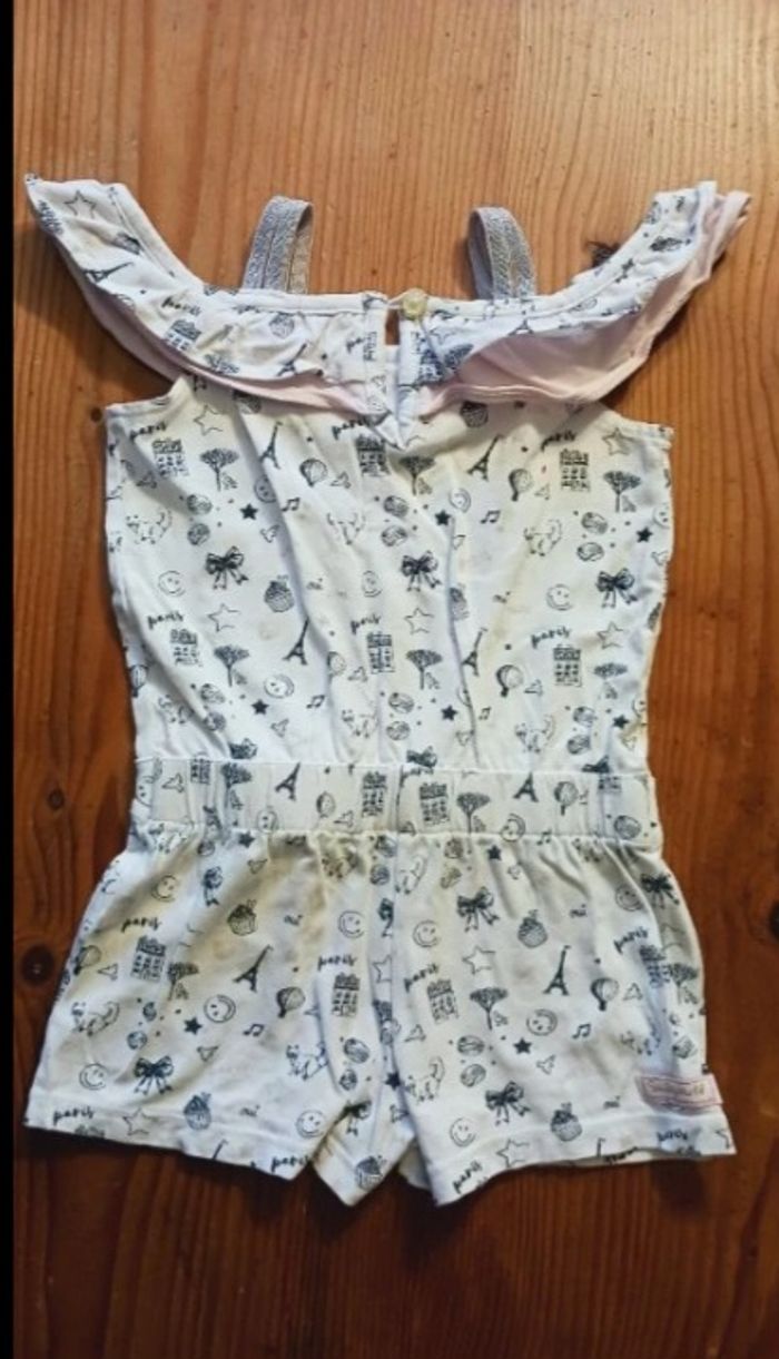 Combi-Short fille - 24 mois (92cm) - Smiley World - photo numéro 4